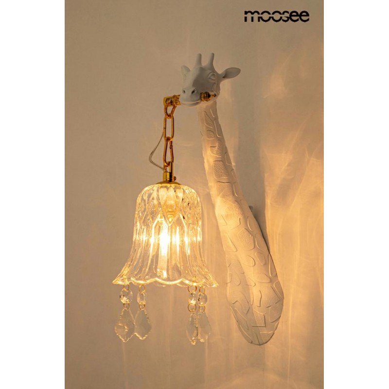 MOOSEE lampa ścienna GIRAFFE biała