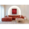 RICHMOND sofa CUBE L bordowa
