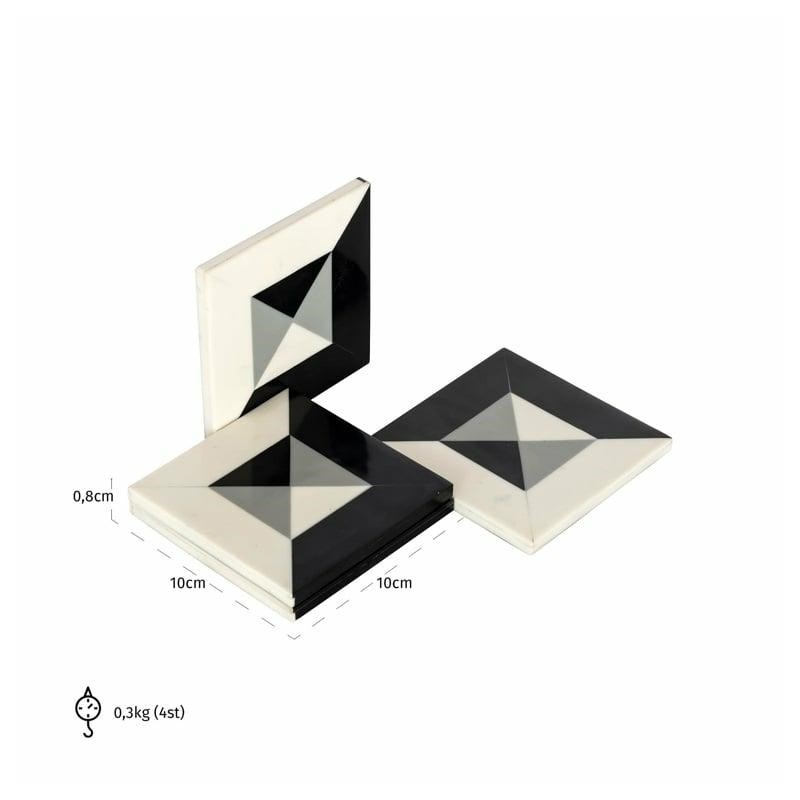 RICHMOND zestaw podkładek pod kubki       LOUEL