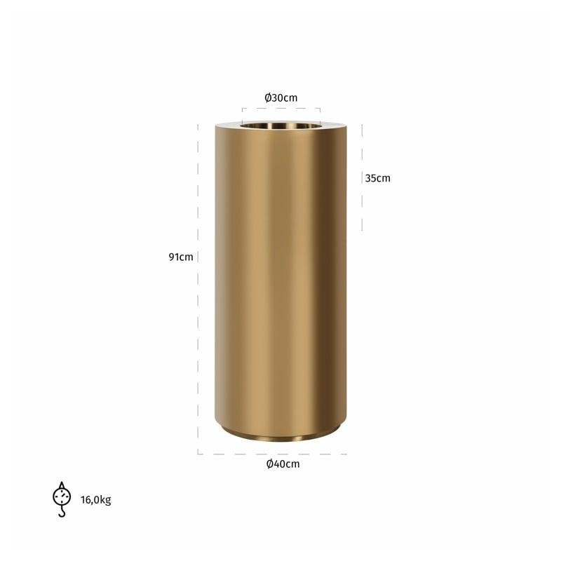 RICHMOND doniczka na kwiaty DONNA 40      złota