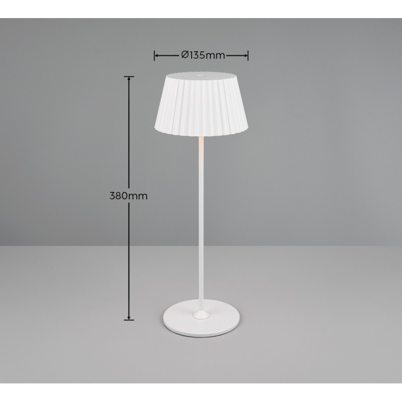 RL Lampa zewnętrzna przenośna SUAREZ R57706131 biały