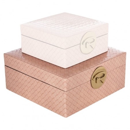 RICHMOND pojemnik na biżuterię ROSALY L   różowe