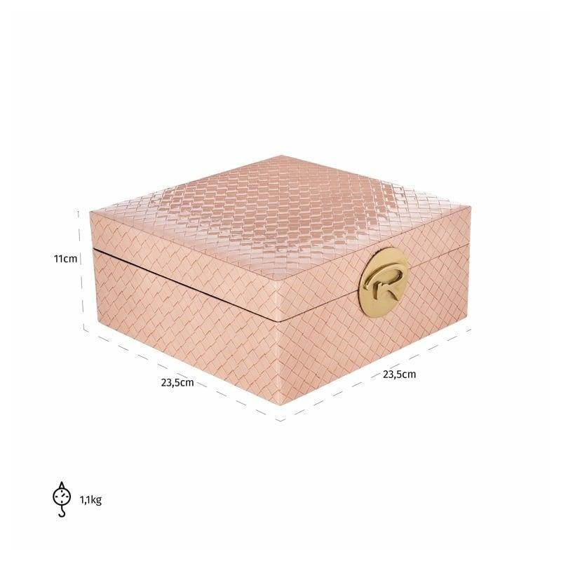 RICHMOND pojemnik na biżuterię ROSALY L   różowe