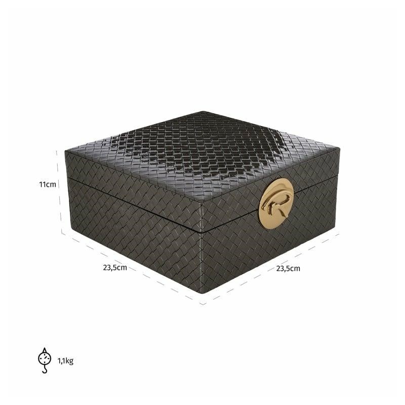 RICHMOND pojemnik na biżuterię ROSALY L   czarne