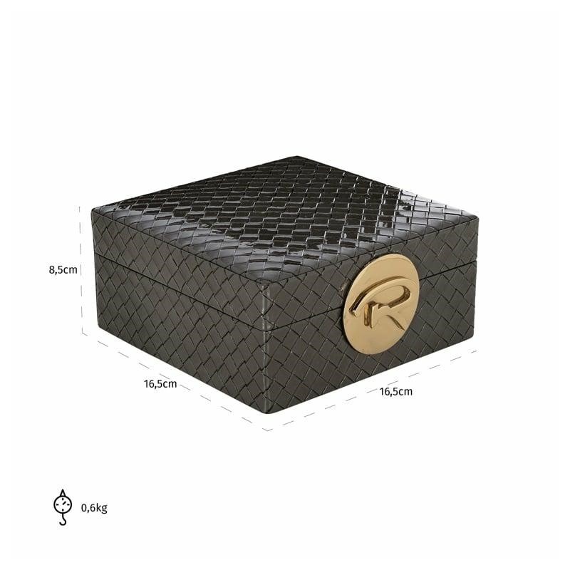 RICHMOND pojemnik na biżuterię ROSALY S   czarne