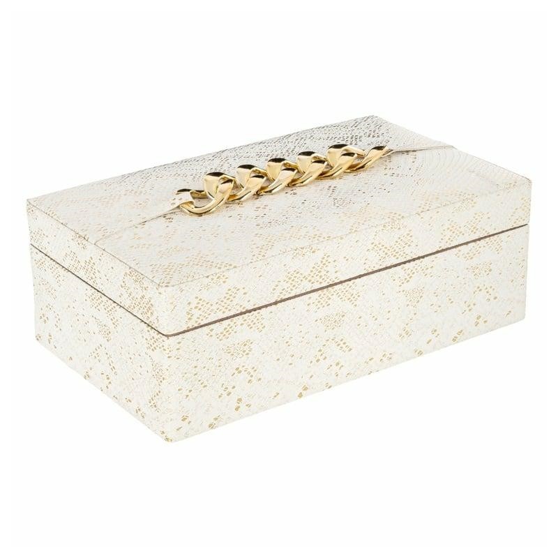 RICHMOND pudełko do przechowywania NOELL  białe