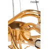 MOOSEE lampa wisząca RIVIERA 60 złota /   clear