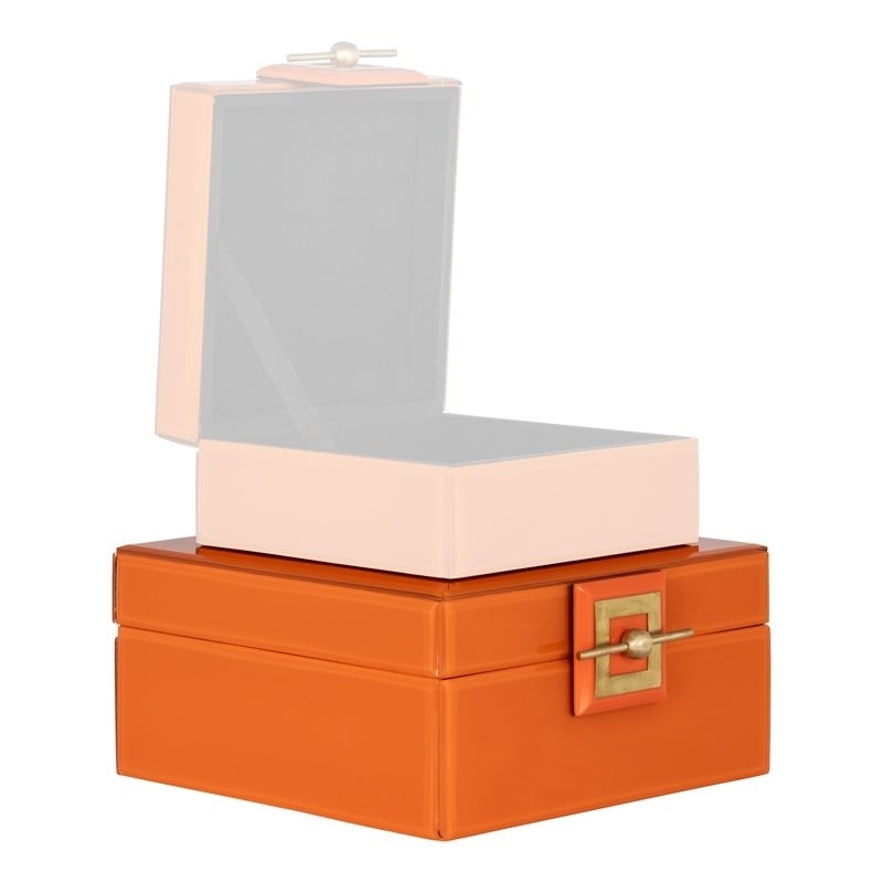 RICHMOND pojemnik na biżuterię BODINE L   pomarańczowy
