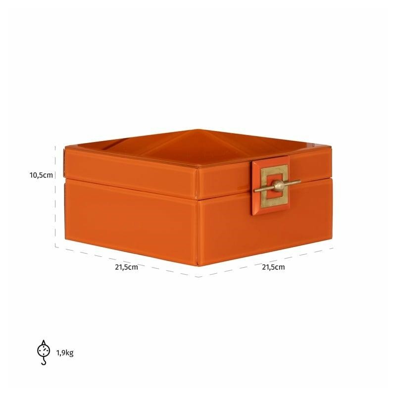 RICHMOND pojemnik na biżuterię BODINE L   pomarańczowy