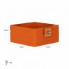 RICHMOND pojemnik na biżuterię BODINE L pomarańczowy