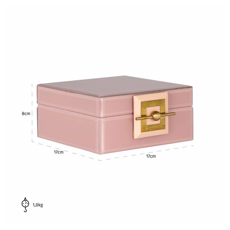 RICHMOND pojemnik na biżuterię BODINE S   różowy