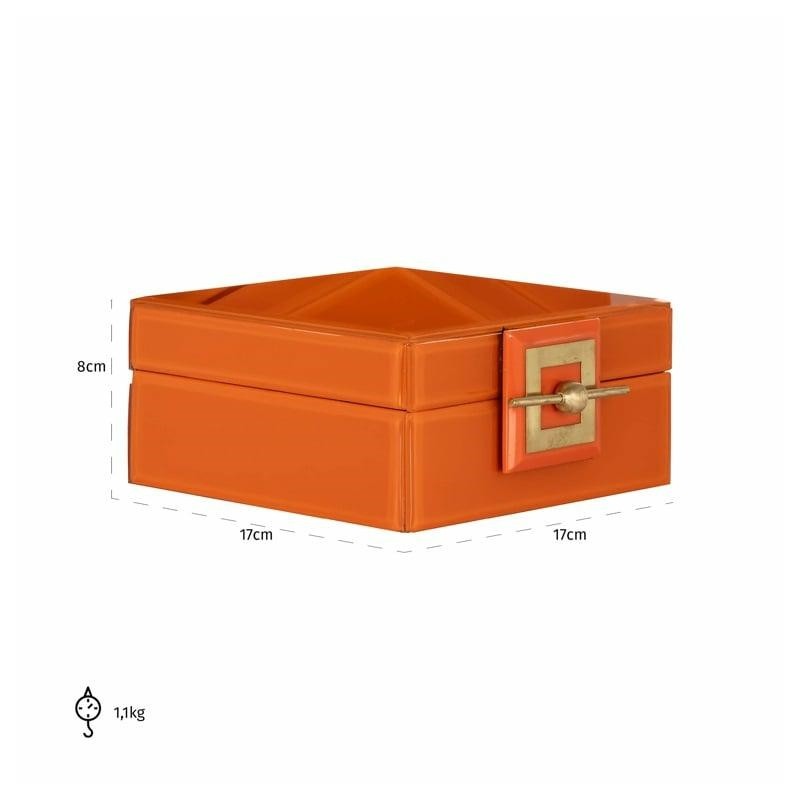 RICHMOND pojemnik na biżuterię BODINE S   pomarańczowy