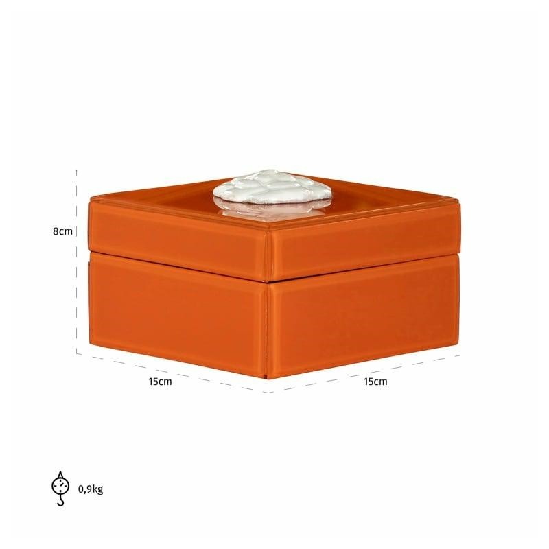 RICHMOND pojemnik na biżuterię LUNIA      pomarańczowy