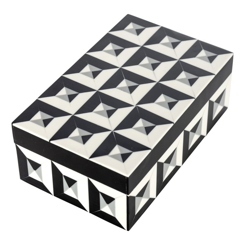 RICHMOND pojemnik na biżuterię LICIA S    biało-czarny