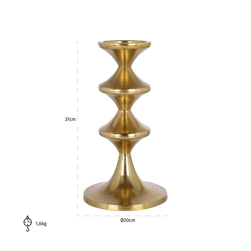 RICHMOND świecznik AYDEN S złoty