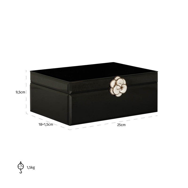 RICHMOND pojemnik na biżuterię VIVY L     czarny