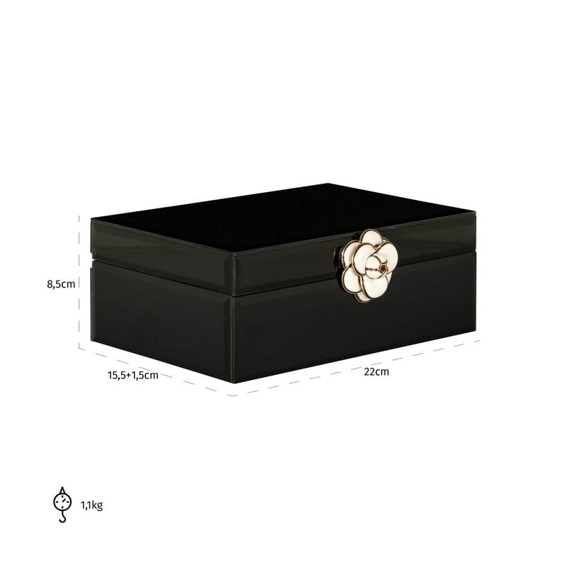 RICHMOND pojemnik na biżuterię VIVY S     czarny