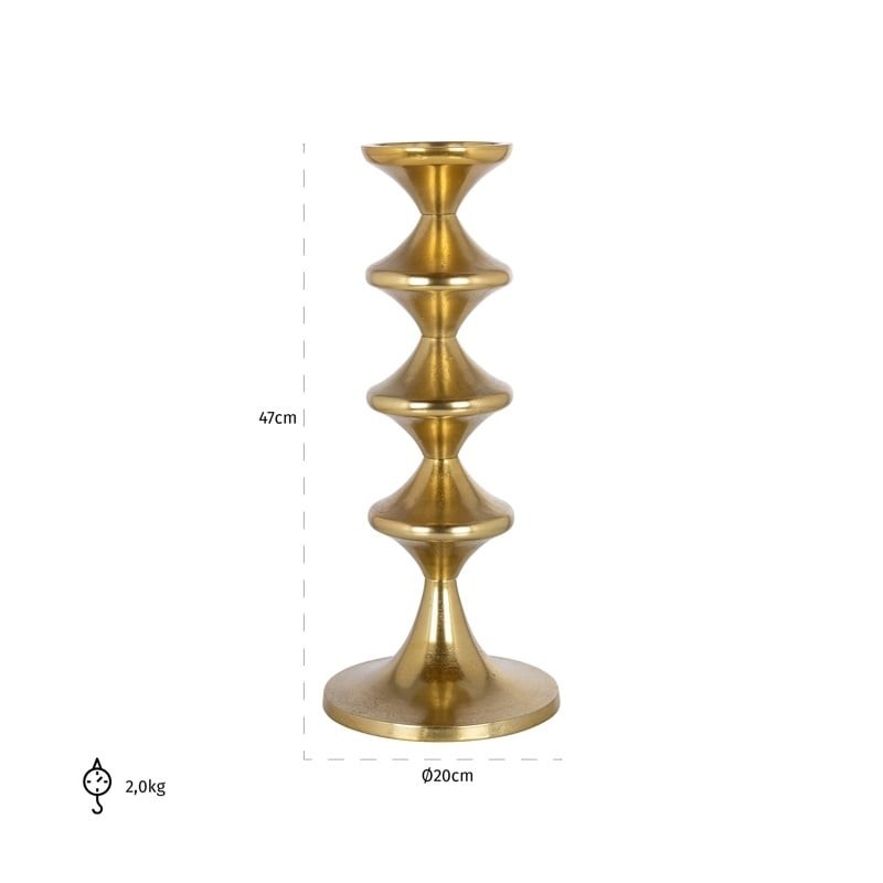 RICHMOND świecznik AYDEN L złoty