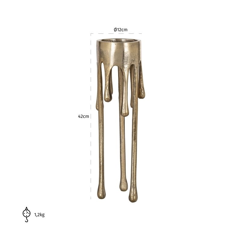 RICHMOND świecznik LORIN L złoty