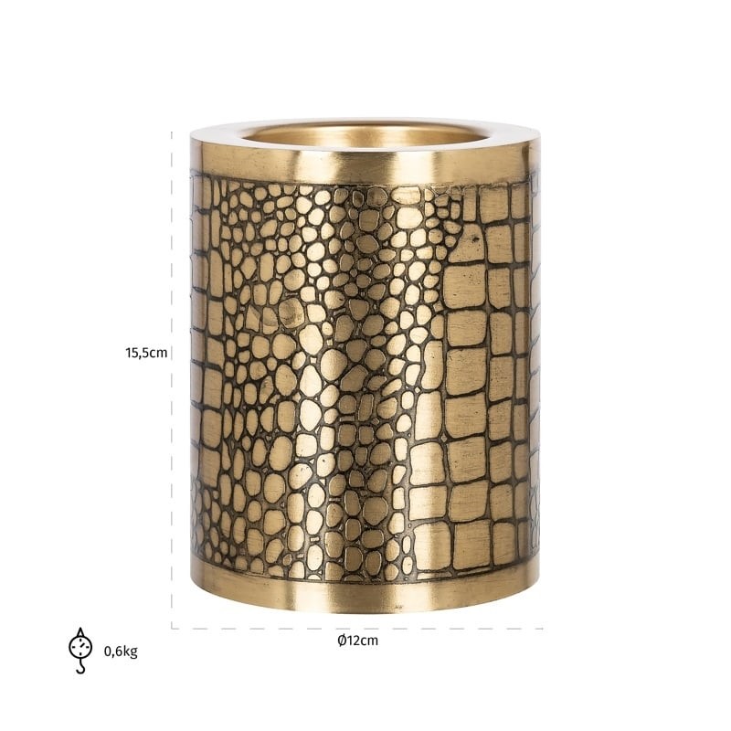 RICHMOND świecznik ELYN S złoty