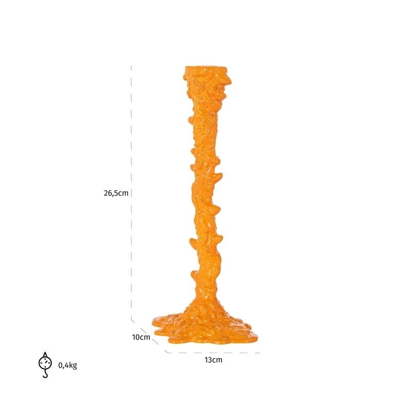RICHMOND świecznik CYAN S pomarańczowy