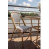 Krzesło CAFE PARIS białe rattan