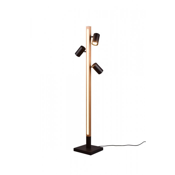 Trio Lampa podłogowa MARLEY czarny