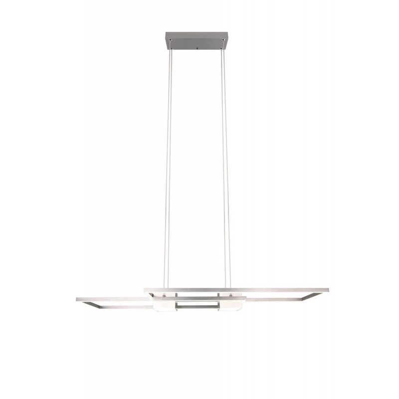 Trio Lampa wisząca LED nowoczesna ALBANY srebrny i odcienie srebra