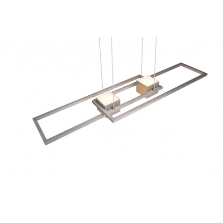 Trio Lampa wisząca LED nowoczesna ALBANY srebrny i odcienie srebra