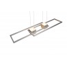 Trio Lampa wisząca LED nowoczesna ALBANY srebrny i odcienie srebra