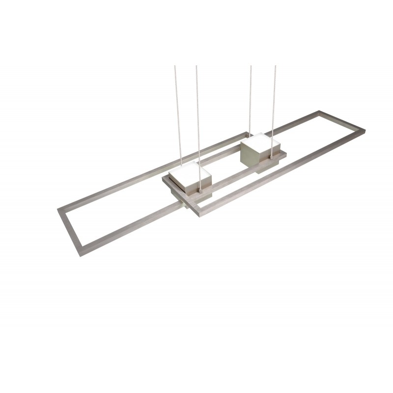 Trio Lampa wisząca LED nowoczesna ALBANY srebrny i odcienie srebra