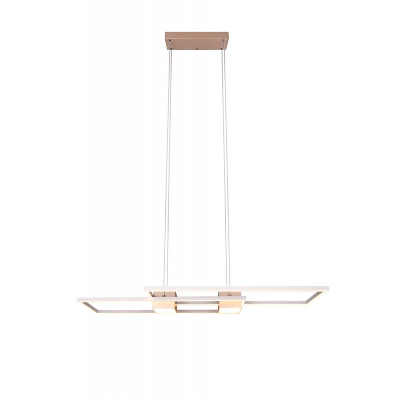 Trio Lampa wisząca LED nowoczesna ALBANY brązowy i odcienie brązu