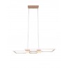 Trio Lampa wisząca LED nowoczesna ALBANY brązowy i odcienie brązu