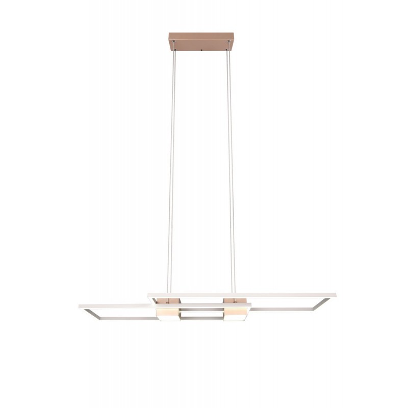 Trio Lampa wisząca LED nowoczesna ALBANY brązowy i odcienie brązu