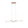 Trio Lampa wisząca LED nowoczesna ALBANY brązowy i odcienie brązu