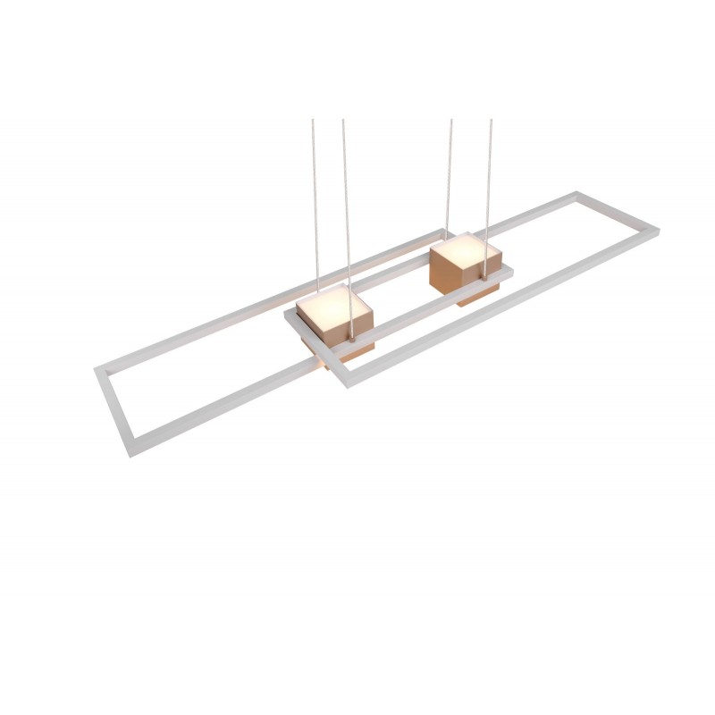 Trio Lampa wisząca LED nowoczesna ALBANY brązowy i odcienie brązu