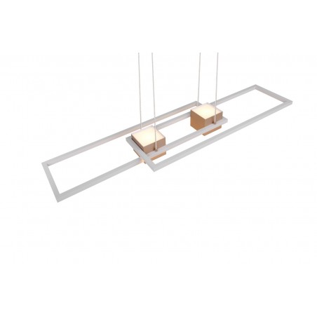 Trio Lampa wisząca LED nowoczesna ALBANY brązowy i odcienie brązu