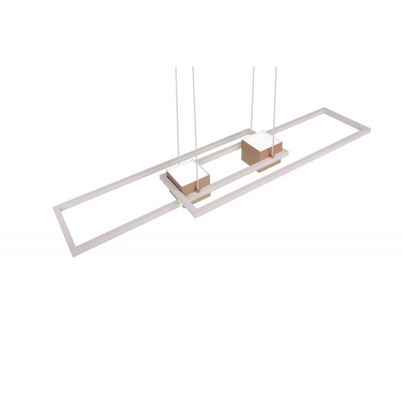 Trio Lampa wisząca LED nowoczesna ALBANY brązowy i odcienie brązu