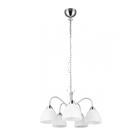 RL Lampa wisząca klasyczna DOBBY srebrny i odcienie srebra