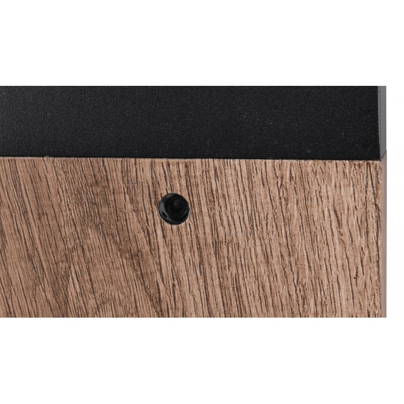 Trio Lampa zewnętrzna stojąca ARDILA - CZUJNIK ZMIERZCHU drewno jasne i ciemne