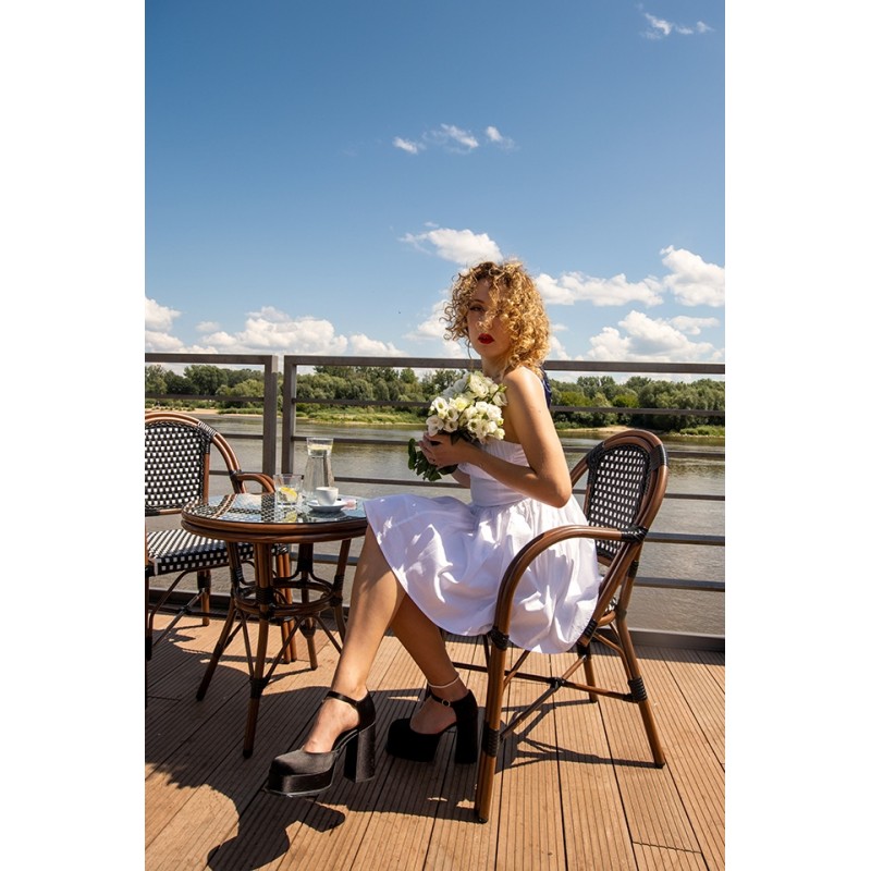 Krzesło CAFE PARIS brązowe rattan