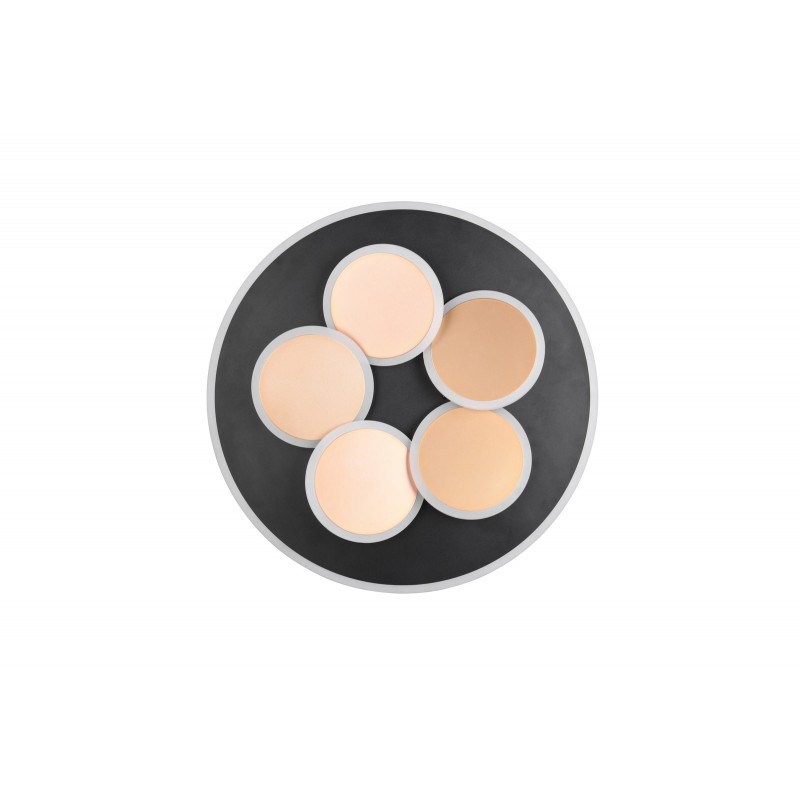 Trio Lampa natynkowa LED MANDALA czarny, złoty i odcienie złota