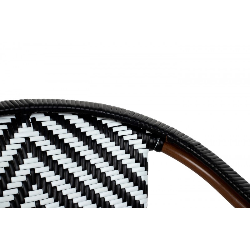 Krzesło CAFE AZURE biały / czarny