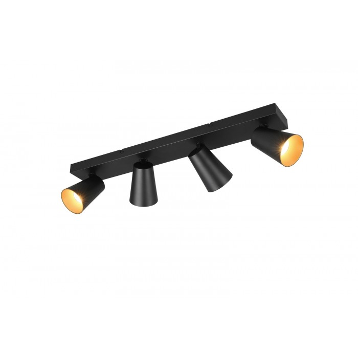 Trio Lampa natynkowa SHARP czarny