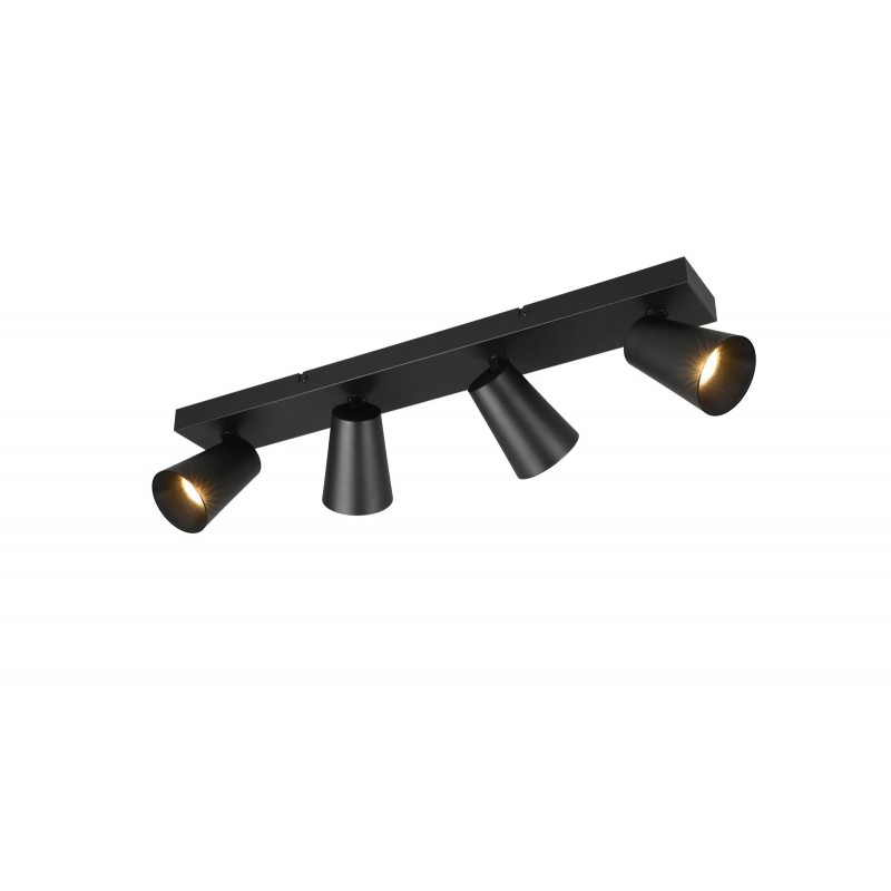 Trio Lampa natynkowa SHARP czarny