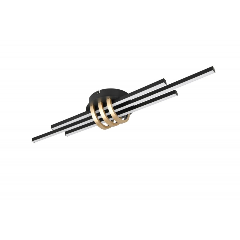 RL Kinkiet CINTO czarny, złoty i odcienie złota