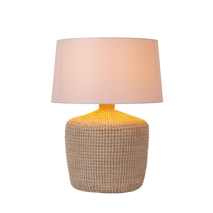 Lucide Lampa stołowa AMBALA 10551/81/73 drewno jasne i ciemne, biały