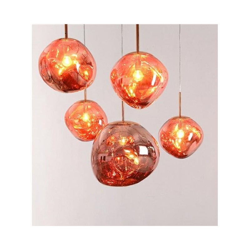 MOOSEE lampa wisząca FUSION 30 miedziana  - akryl