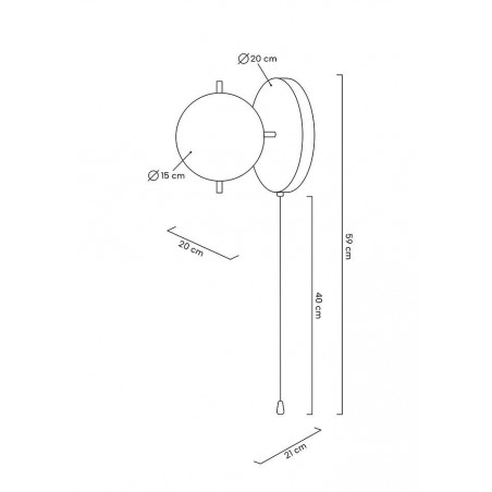 MOOSEE lampa ścienna ORO złota