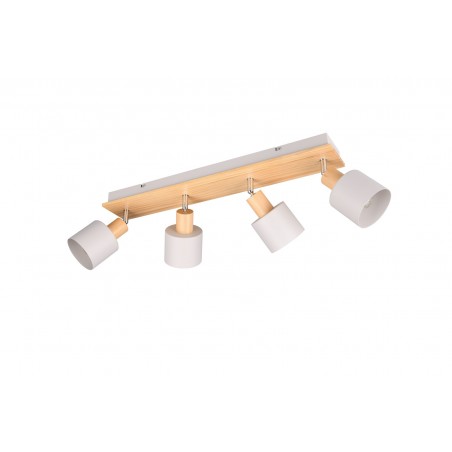 Trio Lampa natynkowa SHANTI szary i odcienie szarości